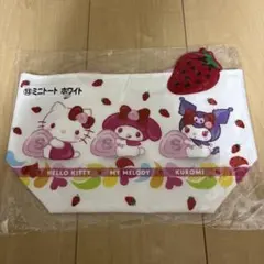 サンリオ　当たりくじ　サクマ×サンリオキャラクターズ　ミニトート ホワイト