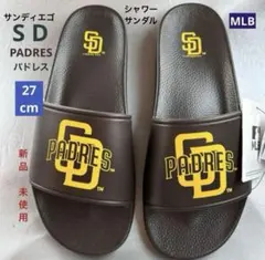 MLBサンディエゴPADRES シャワーサンダル 27cm ブラウン