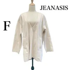4★冬物セール★JEANASIS　ウールライクアッシュ　Vプルオーバー