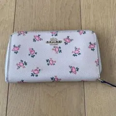COACH 花柄 二つ折り財布
