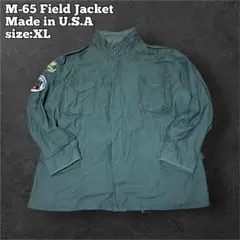 USA古着 M-65 フィールドジャケット USA製正規 オリーブグリーン XL