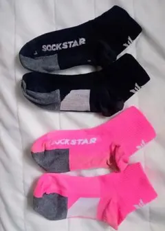 SOCKSTAR スポーツソックス 2足セット　１９〜２１センチ　ソックスター