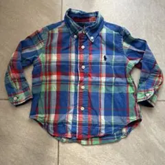 Ralph Lauren チェック柄長袖シャツ 12M