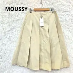 MOUSSY　PLEATS ミディタックスカート　アイボリー プリーツ　フリンジのサムネイル