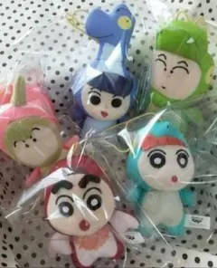 映画クレヨンしんちゃん オラたちの恐竜日記 カスカベ防衛隊みにぬいぐるみ５種類