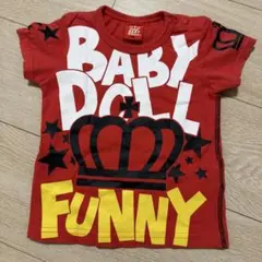 BABY DOLL 赤 Tシャツ 80センチ