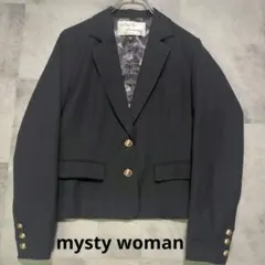 mysty woman テーラードジャケット 金ボタン ネイビーのサムネイル