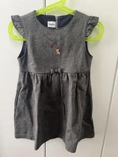familiar ノースリーブワンピース 100cm グレー