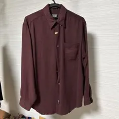 DKNY 長袖シャツ ボルドー Mサイズ