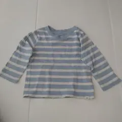 GAP 18-24ヶ月 青と白ストライプ 長袖カットソー