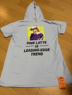PINK-latte 半袖 フード付きTシャツ ライトブルー XSのサムネイル