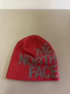 THE NORTH FACE ロゴニット帽 赤