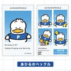 サンリオ 証明写真 あひるのペックル