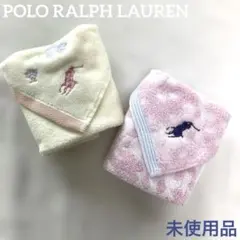 【ポロ ラルフローレン】　タオルハンカチ　2枚　刺繍　花　ポロポニー　ハンカチのサムネイル