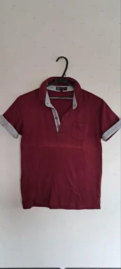 MICHELKLEINワインレッド ポロシャツ