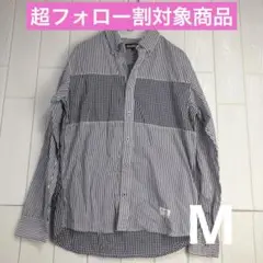 メンズ Mサイズ ストライプ ギンガムチェック 長袖シャツ