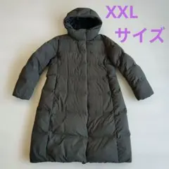 ユニクロシームレスダウンロングコート　ダークグリーン　X X L 希少サイズ