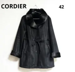 CORDIER フェイクレザーファーコート 42サイズ 女性のサムネイル