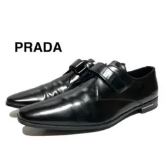 Jacky様 極美品 PRADA プラダ ブラッシュドレザー ダービーシューズ