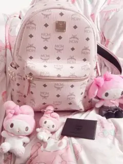 ♡ MCM リュック パウダーピンク Sサイズ 正規品 マイメロちゃん付き ♡ ♡ MCM リュック パウダーピンク Sサイズ 正規品 マイメロちゃん