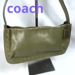 COACH ⭐️オールドコーチ ワンショルダー オリーブ レザー 希少 9468