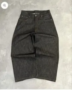 Belvet バギーデニム バギーパンツ ダブルニー - メルカリ