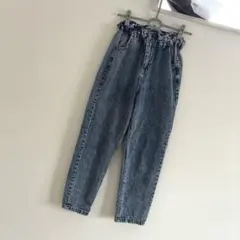 しまむら　ハイウエスト　デニムパンツ