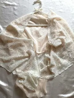 【新品】Ketty　レースショール 　オフホワイト 　結婚式 パーティーのサムネイル