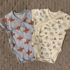 UNIQLO ボディスーツ　前開き　60 半袖　2枚セット