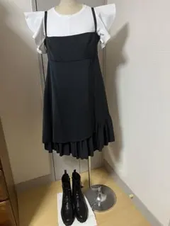 FOXEY NEWYORK 40 黒　キャミソールワンピース