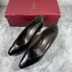 BALLY 黒 レザー パンプス 23.5㎝相当　箱付き