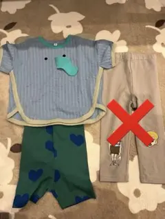 マーキーズ　オリバー　ソウガラ　ハート柄　3点セット