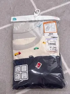 【新品未開封】西松屋　長袖シャツ　車柄　3枚組　90cm