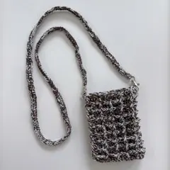 かぎ編みスマホショルダーバッグ ポシェット