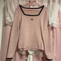 SHEIN スクエアネックニット
