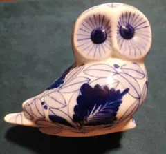 フクロウの置物 ロイヤルポーセリン - メルカリ