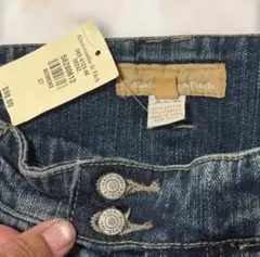 新品タグ付アバクロ フレアデニム ローライズ00s ヴィンテージ加工 4 27M