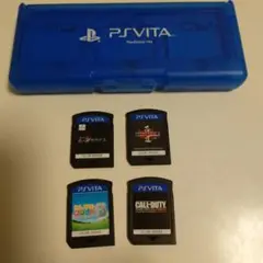 PS Vita カードケースとゲーム4本セット　箱無し