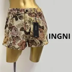 【4268】INGNI 花柄 ゴブラン ショートパンツ