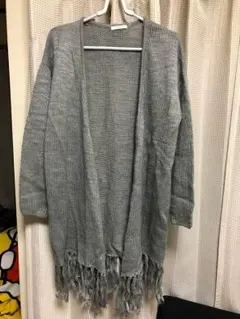 新品 フリンジニットカーディガン