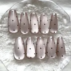 即購入OK！人気❤︎マグネットネイル❤︎ワンホンネイル❤︎ネイルチップ❤︎バレリーナ❤︎