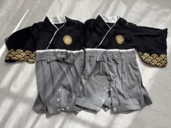 袴ロンパース　70-80 節句　お食い初め　双子　セレモニードレス　男の子