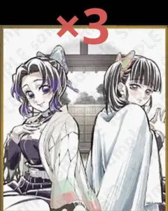 鬼滅の刃 webshopくじ アクリル色紙 B33 胡蝶しのぶ　栗花落カナヲ