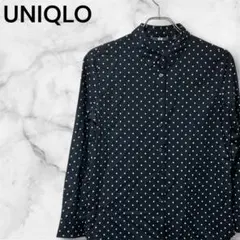 『UNIQLO』 ユニクロ (M) / レディース レーヨンプリントブラウス