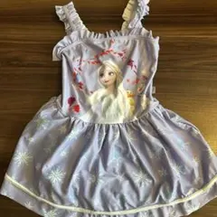 エルサ 水着 100cm フリル付き　アナと雪の女王