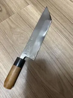 正千代 純日本鋼 正本系 鰻裂包丁 22cm 極美品｜正千代 鰻裂包丁 江戸裂 八寸半 純日本鋼 青鋼 墨流し 水牛朴