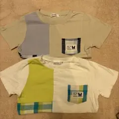 SLAP SLIP Tシャツ 2枚セット 130cm パッチワークのサムネイル