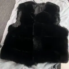 ファーベスト 黒 ブラック ノーブランド フェイクファー 新品未使用