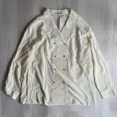 Leilian レリアン シルク100 ダブル仕様 シャツ 13号