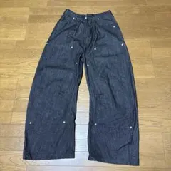 kutir ダブルニーカーブバギーリジットデニムパンツのサムネイル